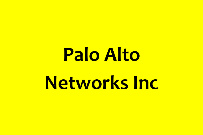 Software Services Company Palo Alto Networks Inc