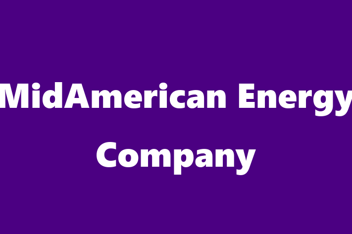 Employee Resource Management MidAmerican Energy Company