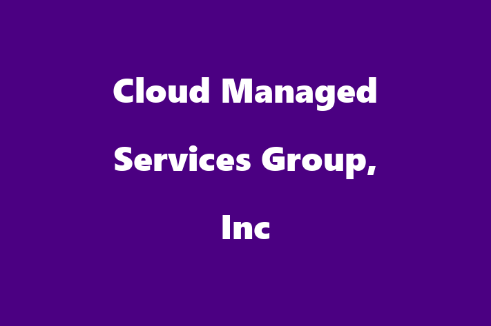 Software Development Company Cloud Managed Services Group Inc