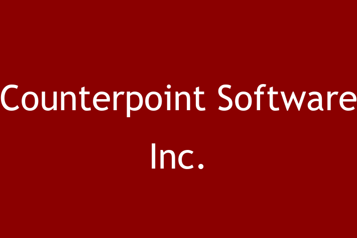 Tech Solutions Company Counterpoint Software Inc.