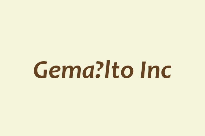 Software Solutions Provider Gemalto Inc