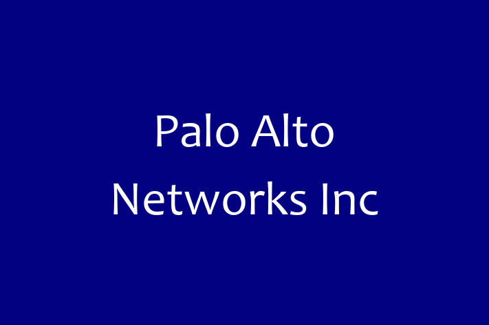 Tech Firm Palo Alto Networks Inc