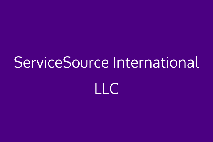 IT Company ServiceSource International LLC