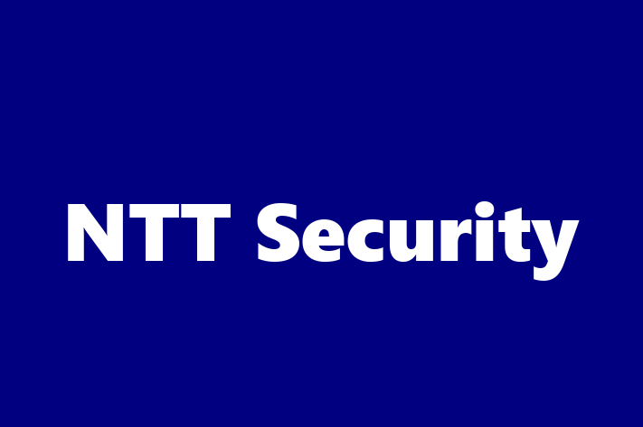 Tech Solutions Company NTT Security