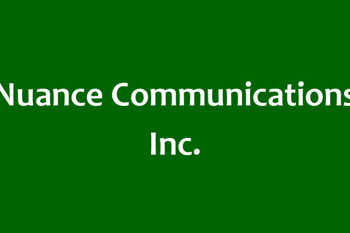 Software Development Firm Nuance Communications Inc.