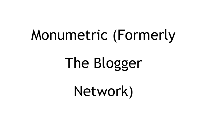 Software Services Company Monumetric Formerly The Blogger Network