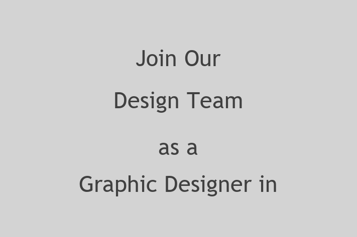 Join Our Design Team as a Graphic Designer in Washington