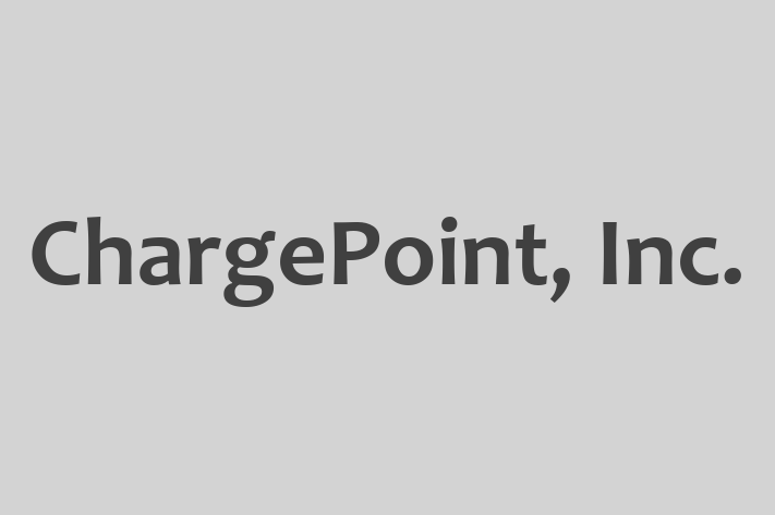 Tech Solutions Company ChargePoint Inc.