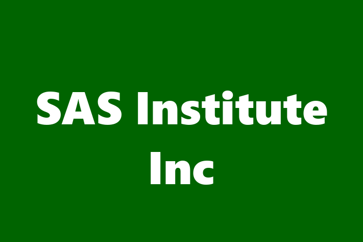 Software Development Firm SAS Institute Inc