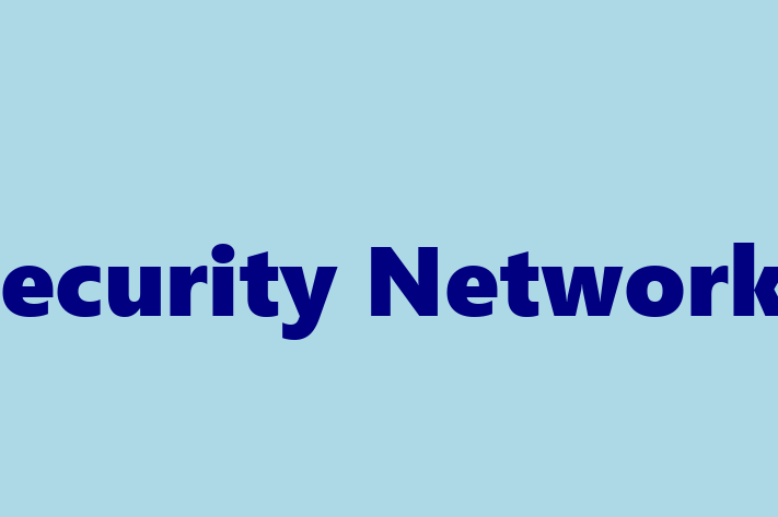 Technology Solutions Firm Security Networks