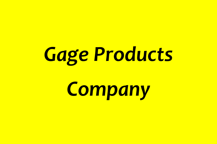 Human Resource Management Gage Products Company