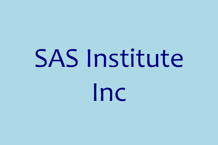 Software Services Company SAS Institute Inc