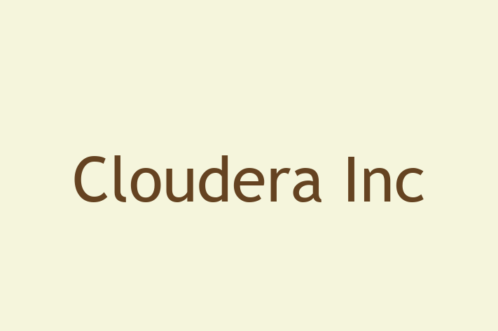 Tech Firm Cloudera Inc