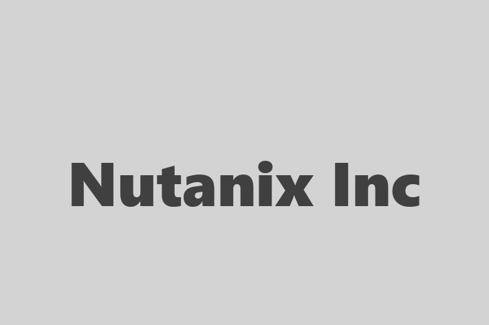 Technology Company Nutanix Inc