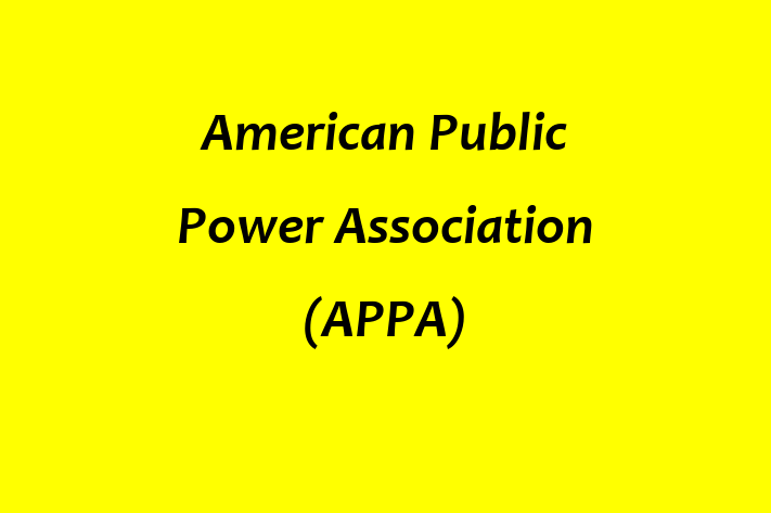 Employee Resource Management American Public Power Association APPA