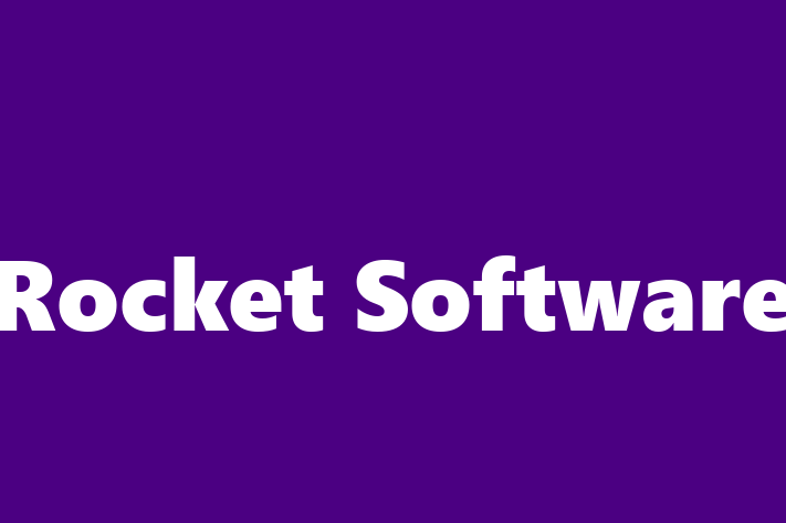 Software Solutions Provider Rocket Software