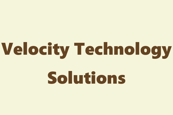 Tech Solutions Company Velocity Technology Solutions