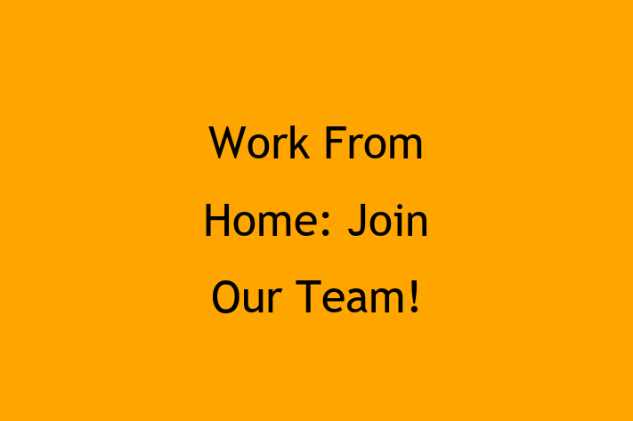 Work From Home Join Our Team