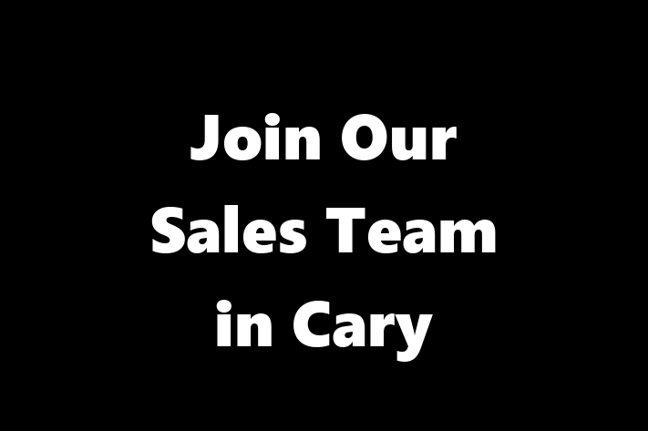 Join Our Sales Team in Cary