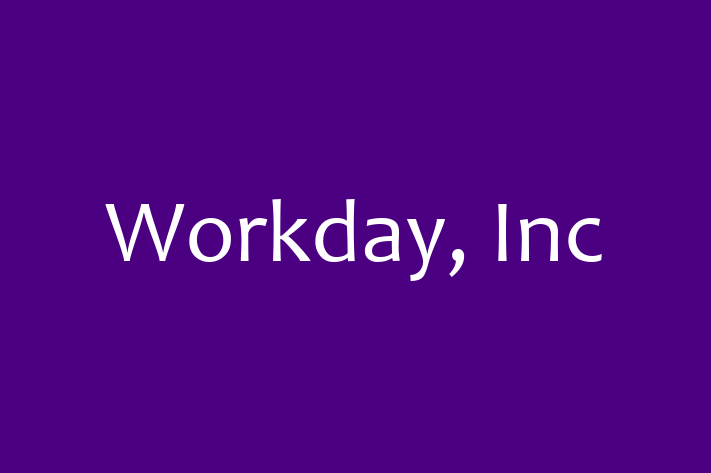 Application Development Company Workday Inc