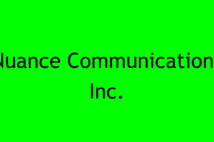 Technology Company Nuance Communications Inc.