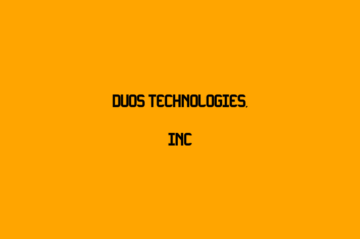 Technology Company Duos Technologies Inc