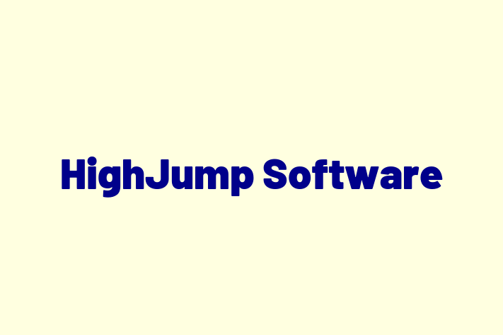 Software Consultancy HighJump Software