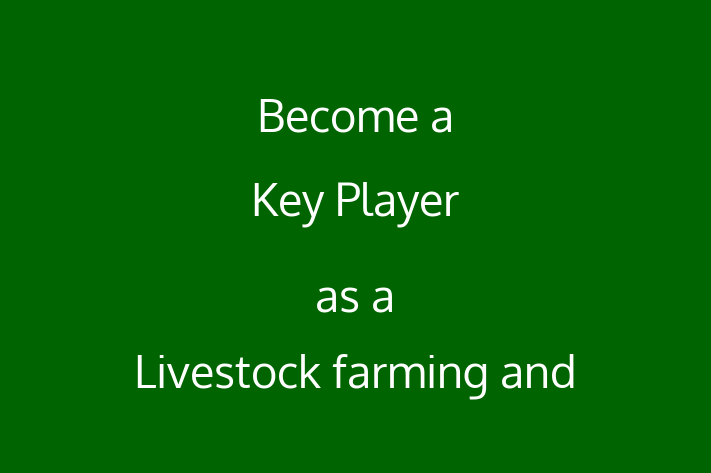 Become a Key Player as a Livestock farming and veterinary medicine in Corona