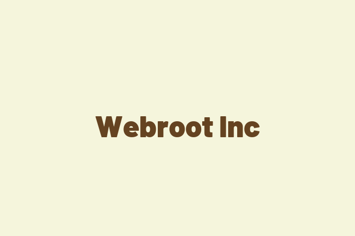 Software Engineering Company Webroot Inc