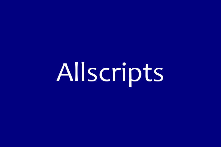 Software Services Company Allscripts