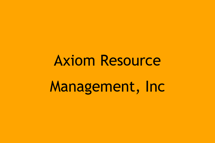 Software Services Company Axiom Resource Management Inc