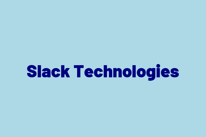 Application Development Company Slack Technologies