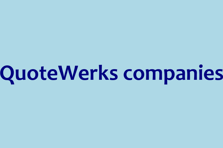 Application Development Company QuoteWerks companies