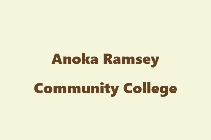 Staff Management Anoka Ramsey Community College