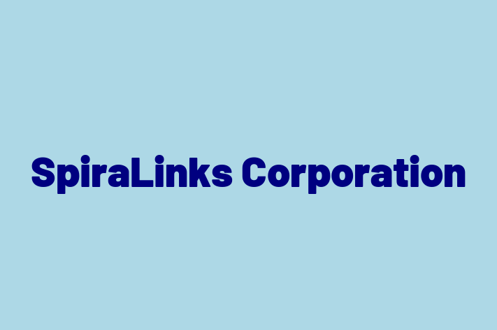 Software Firm SpiraLinks Corporation