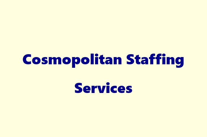 Human Capital Management Cosmopolitan Staffing Services