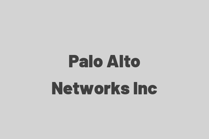 Digital Solutions Provider Palo Alto Networks Inc