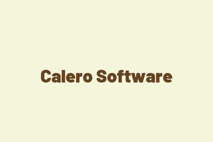 Software Development Company Calero Software