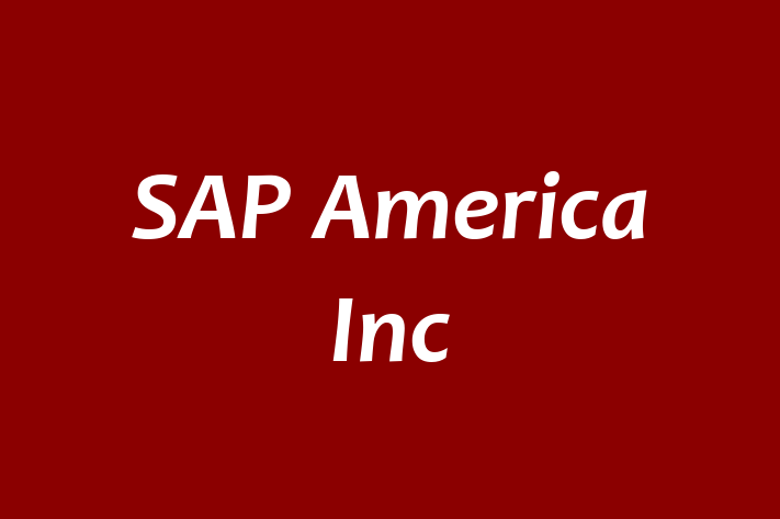 Software Solutions Provider SAP America Inc