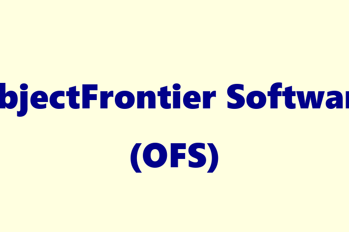 Application Development Company ObjectFrontier Software OFS