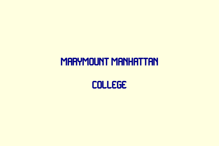 Workforce Management Marymount Manhattan College