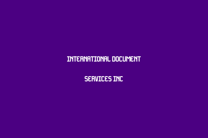 Software Firm International Document Services Inc