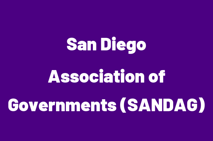 Software Firm San Diego Association of Governments SANDAG