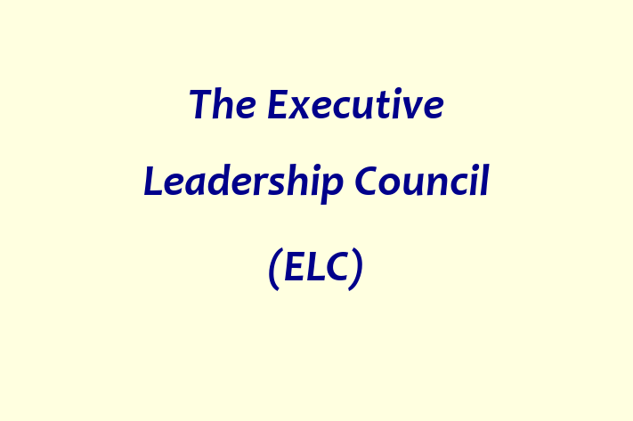 Human Capital Management The Executive Leadership Council ELC