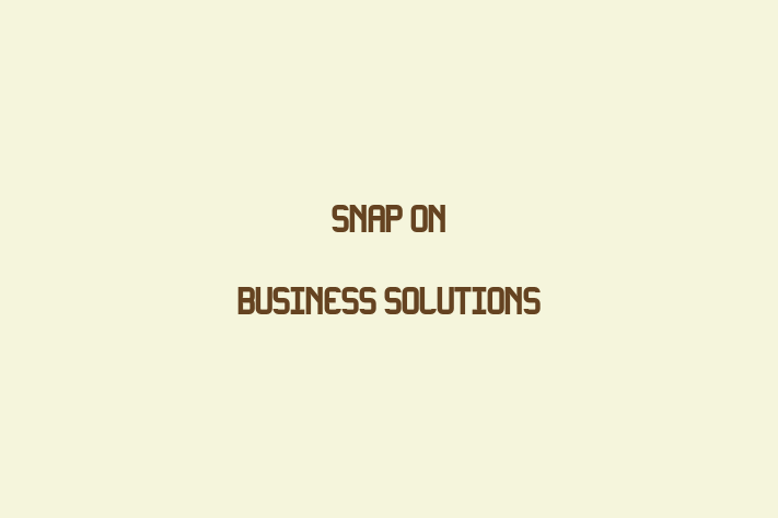 Software Firm Snap on Business Solutions