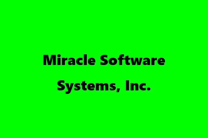 Digital Solutions Provider Miracle Software Systems Inc.