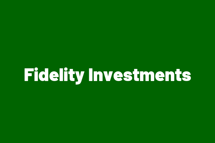 Personnel Management Fidelity Investments