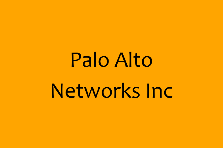 Tech Solutions Company Palo Alto Networks Inc