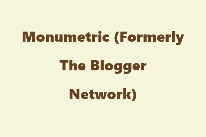 Software Development Company Monumetric Formerly The Blogger Network