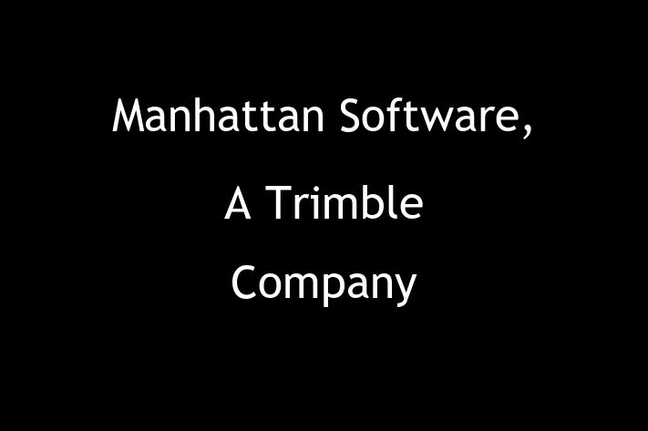 Software Solutions Provider Manhattan Software A Trimble Company